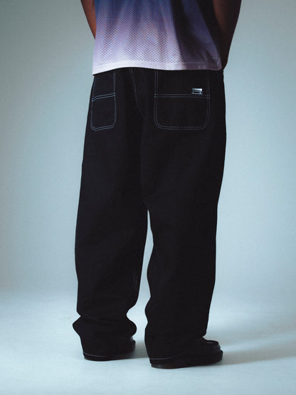CLASSIC DENIM BAGGY PANT - BLACK