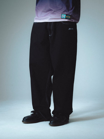 CLASSIC DENIM BAGGY PANT - BLACK