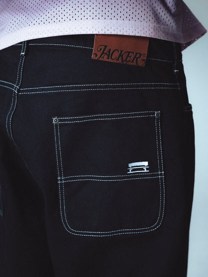 CLASSIC DENIM BAGGY PANT - BLACK