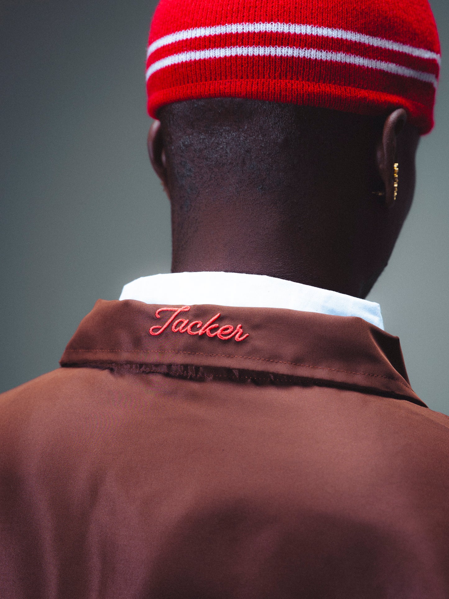 ROMANTIC FIGHT COACH JACKET - BROWN