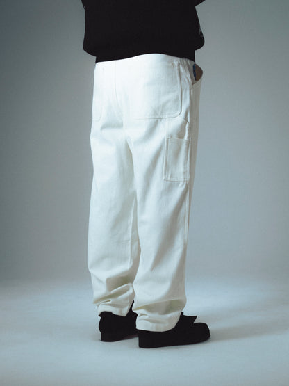 CARPENTER DOUBE KNEE PANT - WHITE