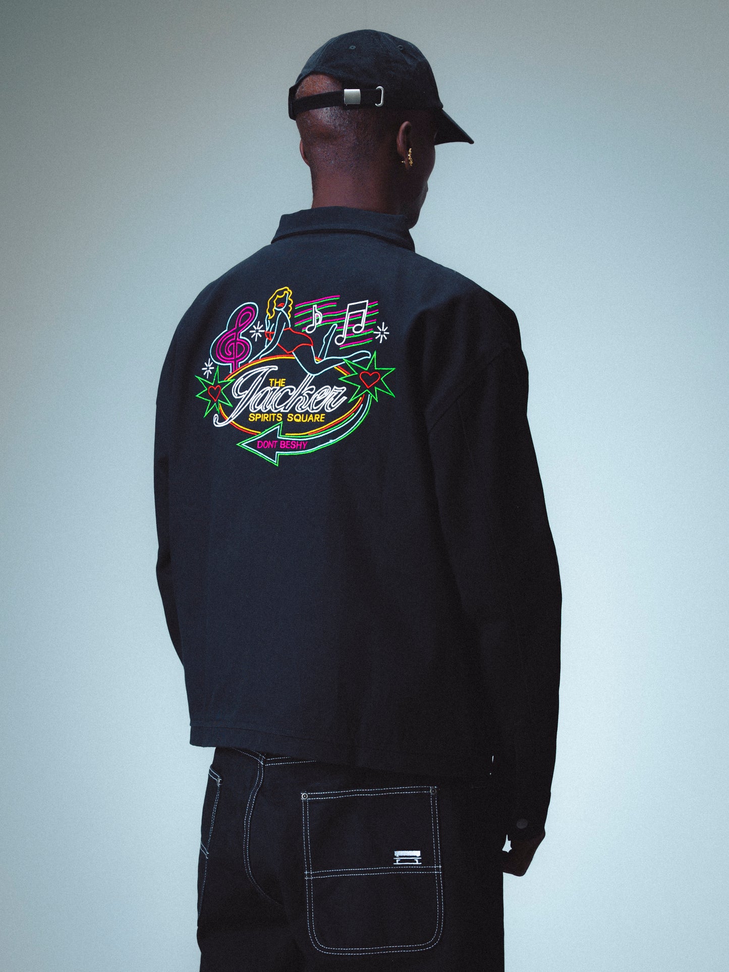 DON’T BE SHY COACH JACKET - BLACK