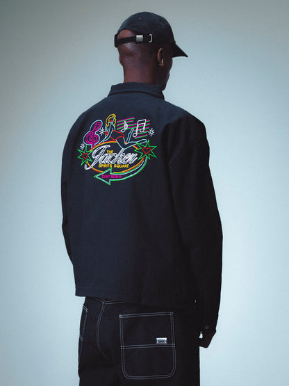 DON’T BE SHY COACH JACKET - BLACK