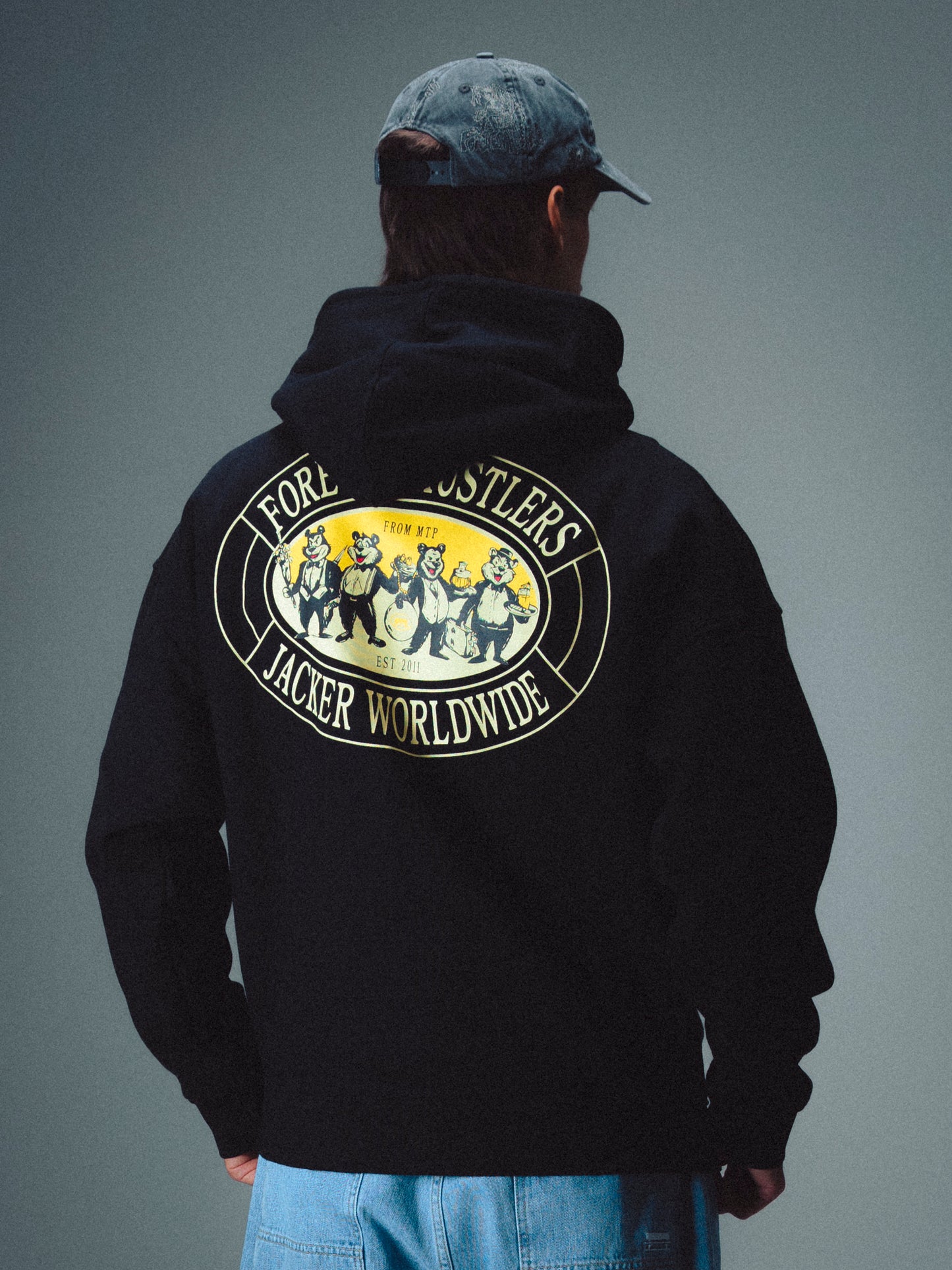 GOD FATHER HOODIE - BLACK