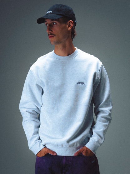 CLASSIC CREWNECK - GREY & PURPLE