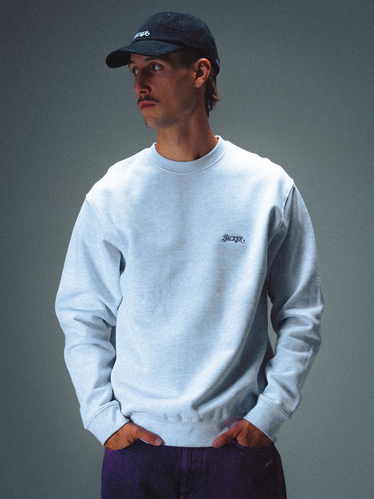 CLASSIC CREWNECK - GREY & PURPLE