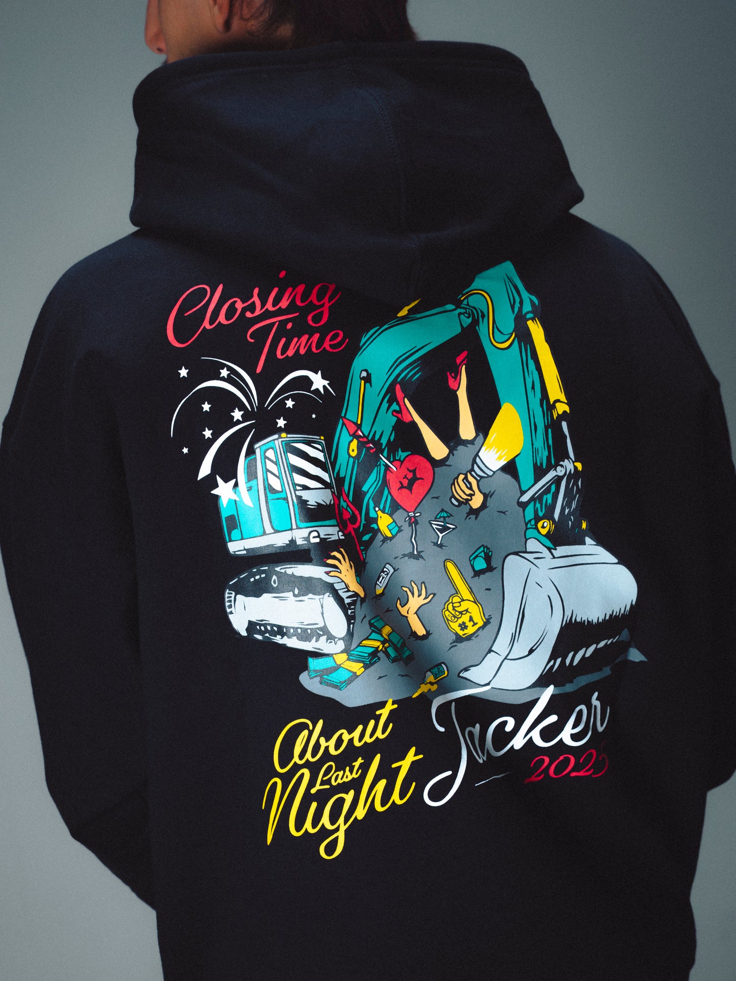 CLOSING TIME HOODIE - BLACK