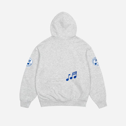 RECORDS HOODIE HEATHER GREY