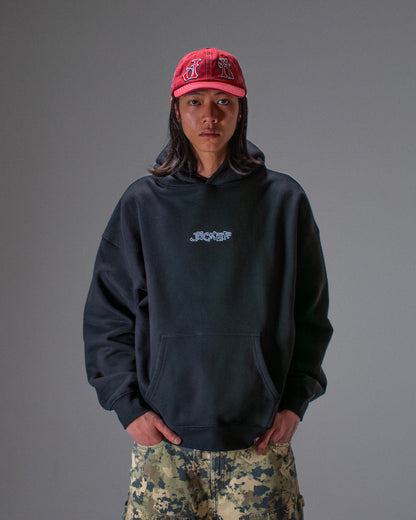 RED CLOVER HOODIE BLACK
