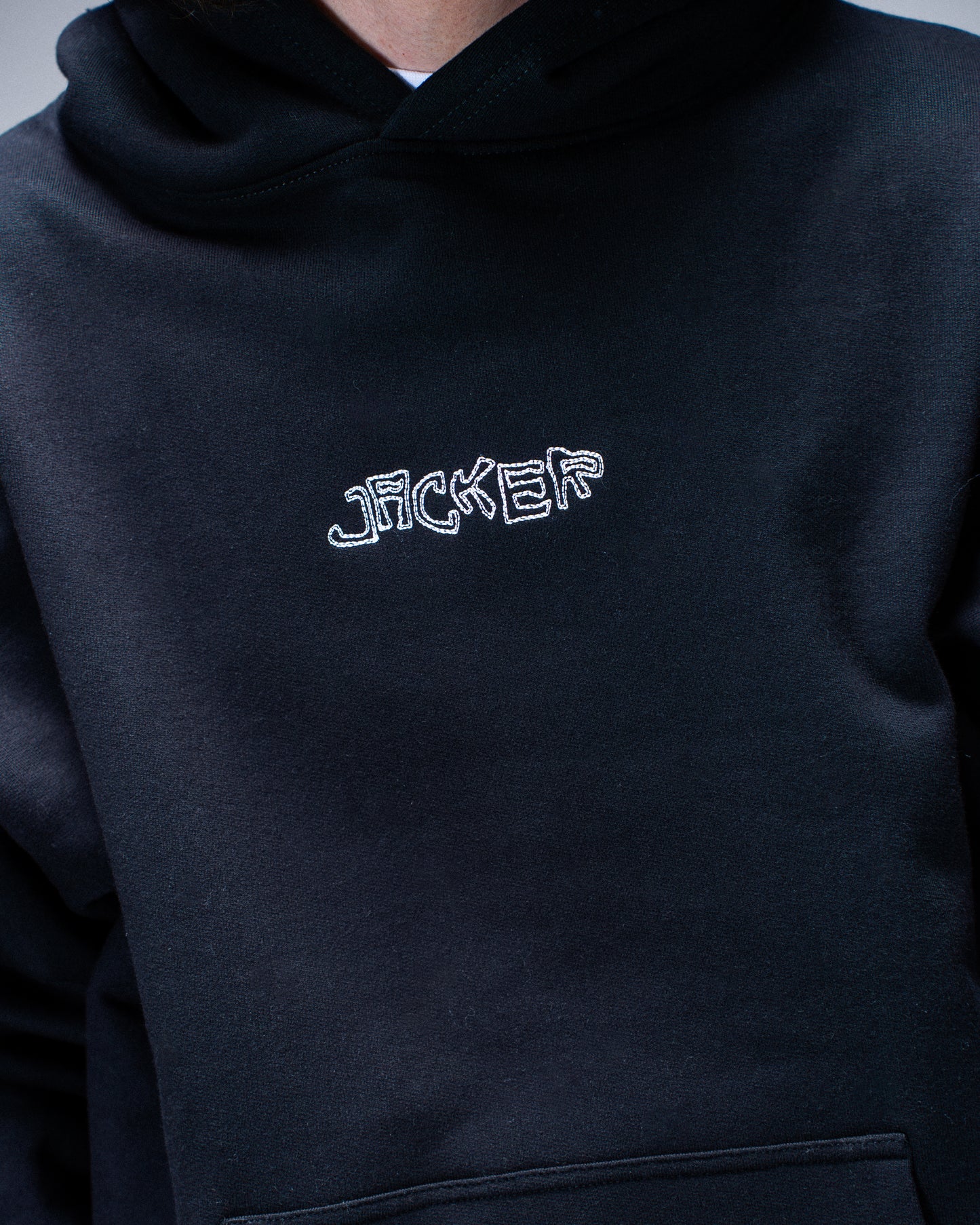 RED CLOVER HOODIE BLACK