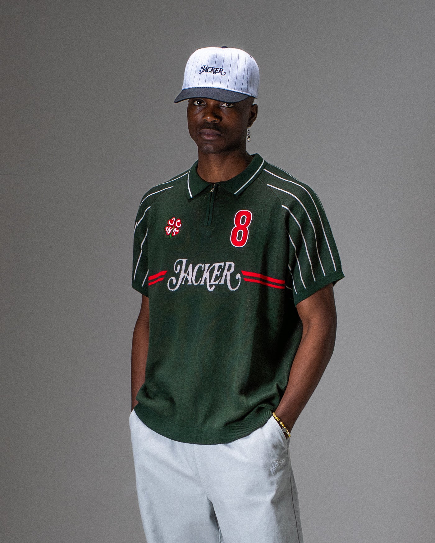 RED CLOVER POLO KNIT