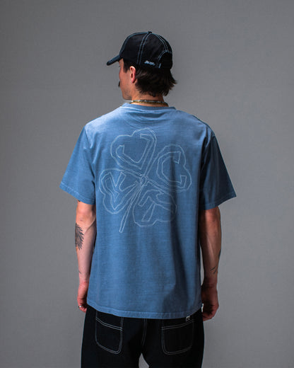 RED CLOVER T-SHIRT BLUE