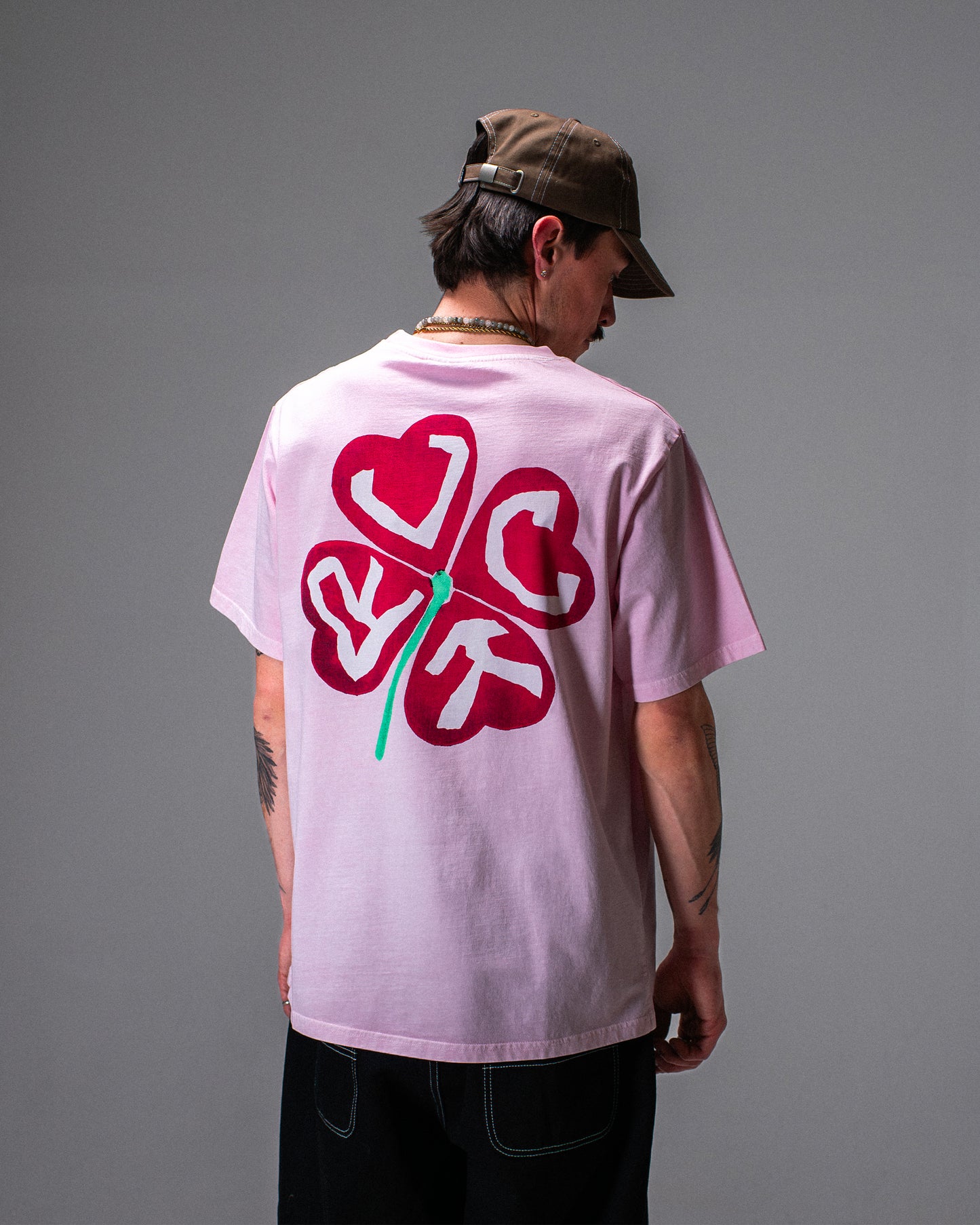 RED CLOVER T-SHIRT PINK