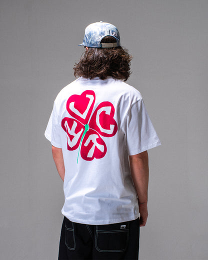 RED CLOVER T-SHIRT WHITE