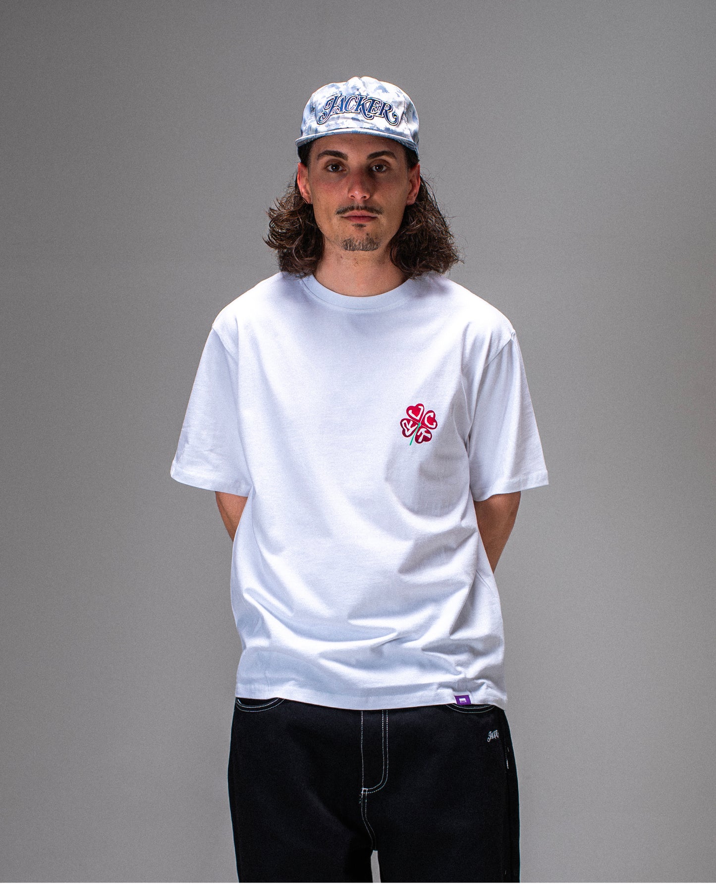 RED CLOVER T-SHIRT WHITE