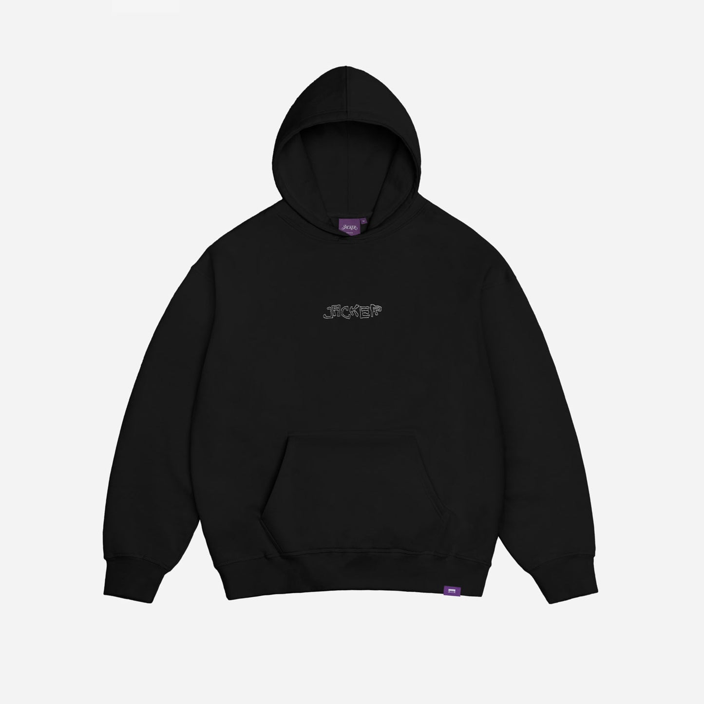 RED CLOVER HOODIE BLACK