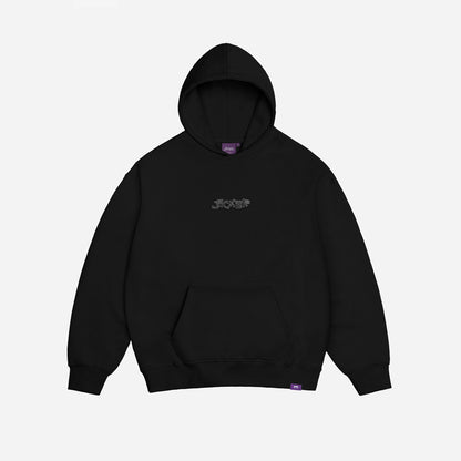 RED CLOVER HOODIE BLACK