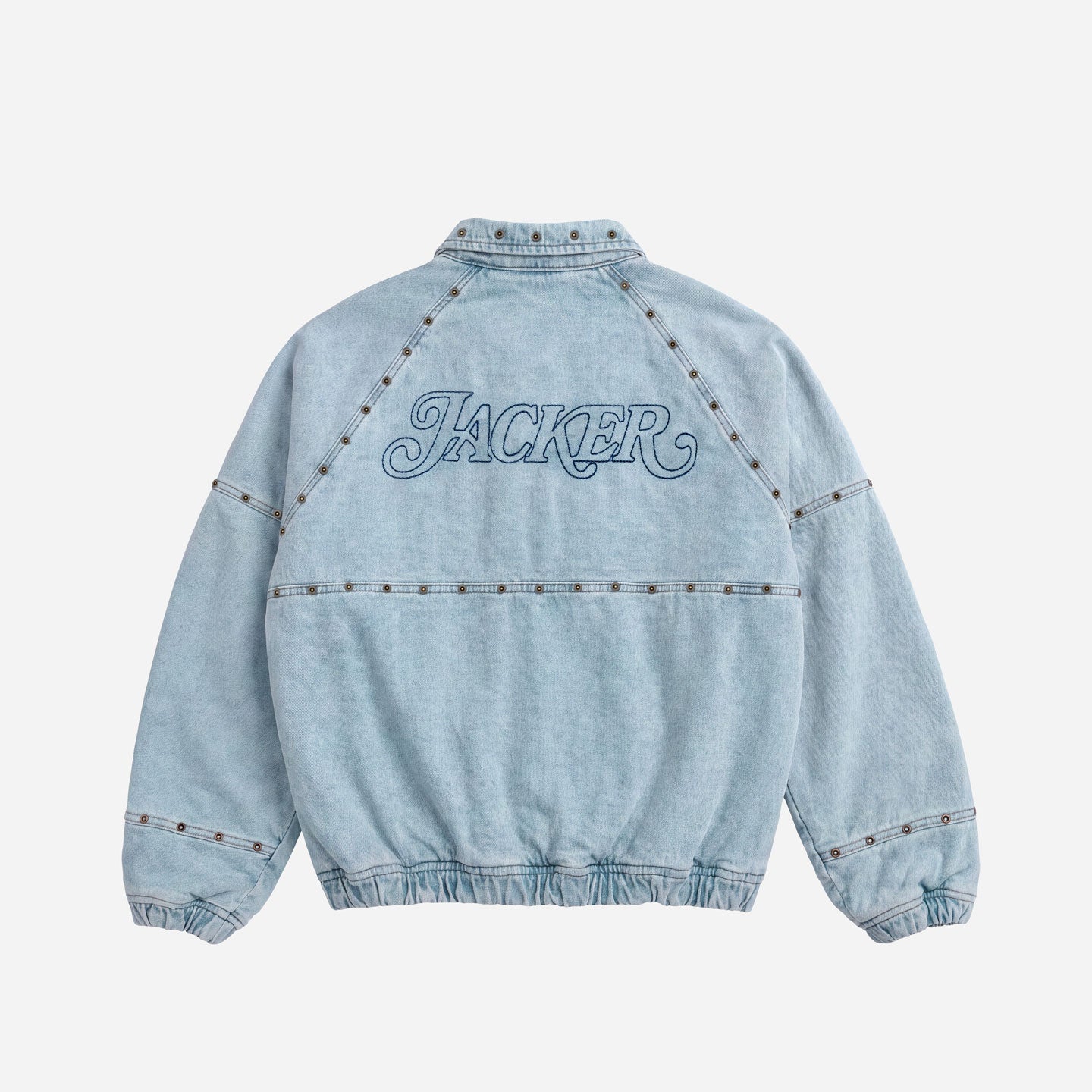 RIVET DENIM JACKET BLUE