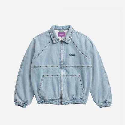 RIVET DENIM JACKET BLUE