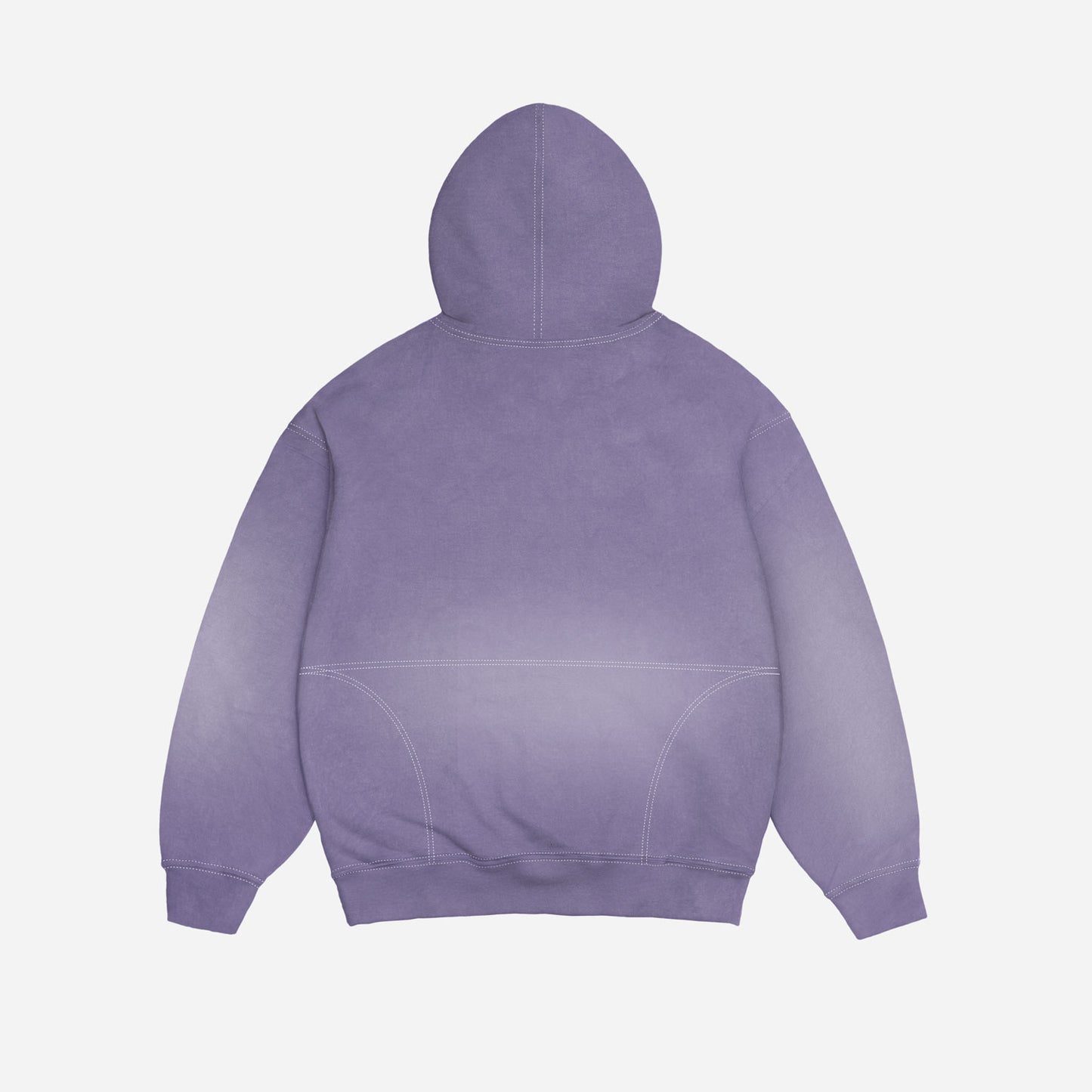 ROUGH GARMENT DYED PREMIUM HOODIE ZIP - BLUE