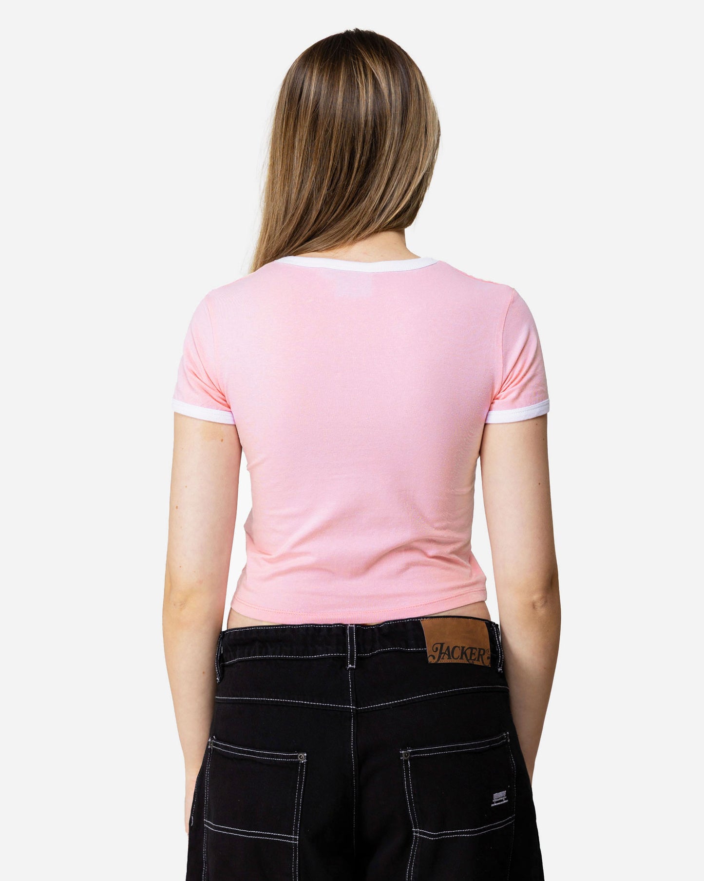 CAMISETA CORTA CLÁSICA - ROSA