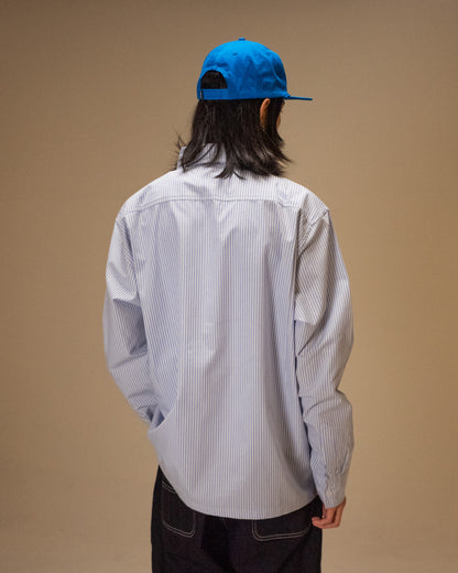STRIPE L/S SHIRT - BLUE