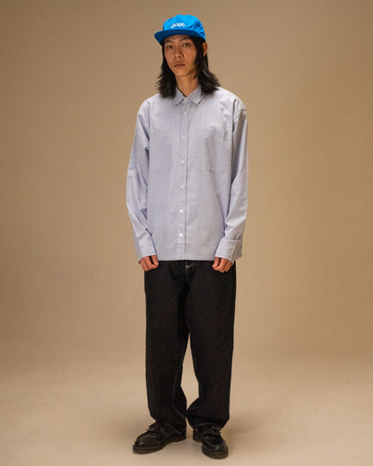 STRIPE L/S SHIRT - BLUE