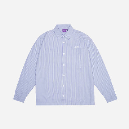STRIPE L/S SHIRT - BLUE
