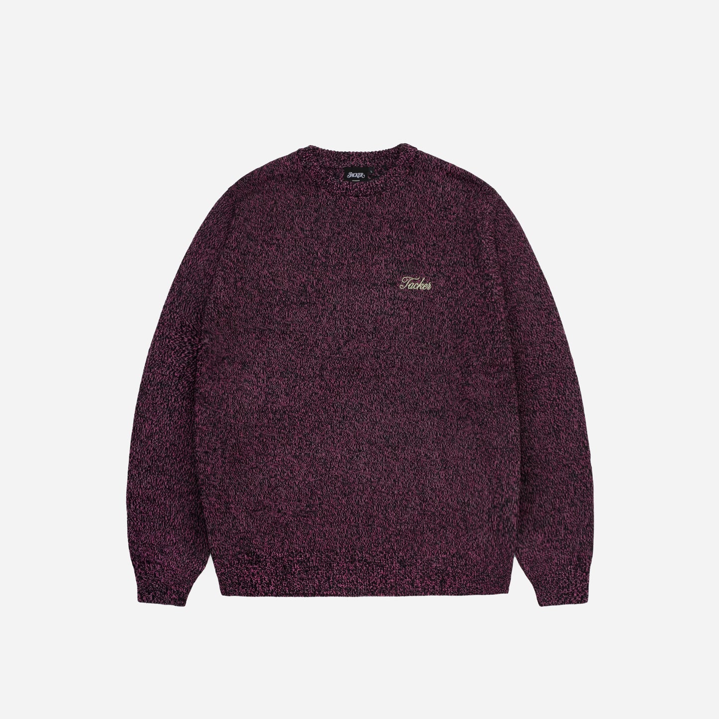 SNUG KNIT CREWNECK - PURPLE