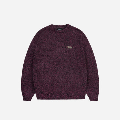 SNUG KNIT CREWNECK - PURPLE