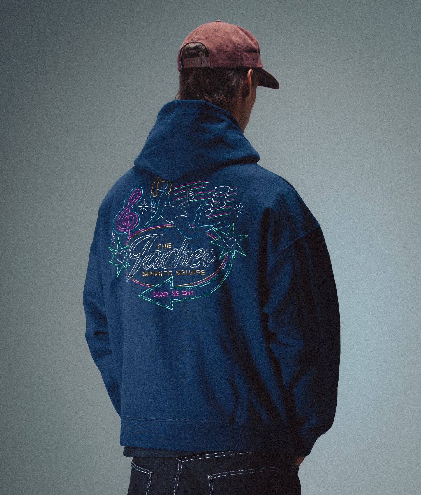 DON'T BE SHY HOODIE - NAVY