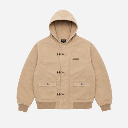 TURNOUT HOODED JACKET BROWN