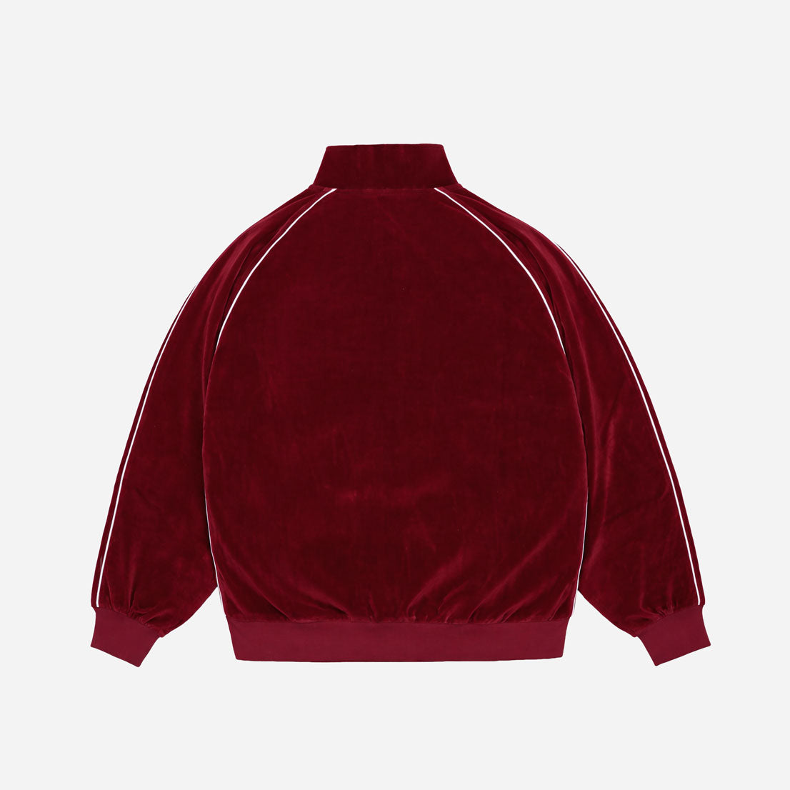 VELVET REFLECTIVE TRACK JACKET - RED