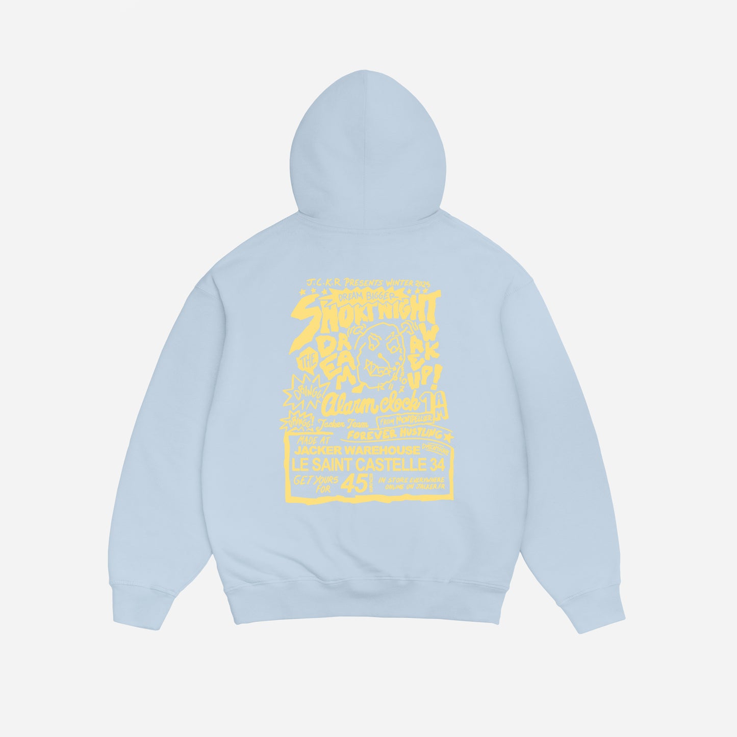 WAKE UP ! HOODIE - BLUE