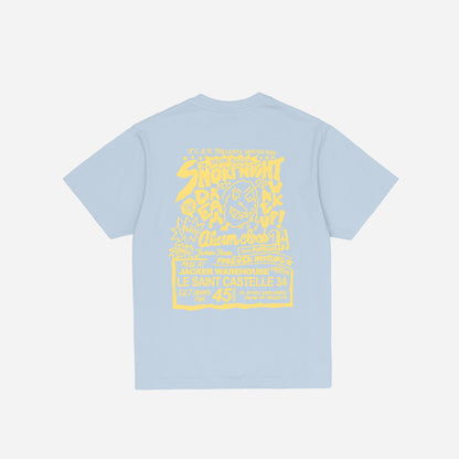 WAKE UP ! T-SHIRT - BLUE