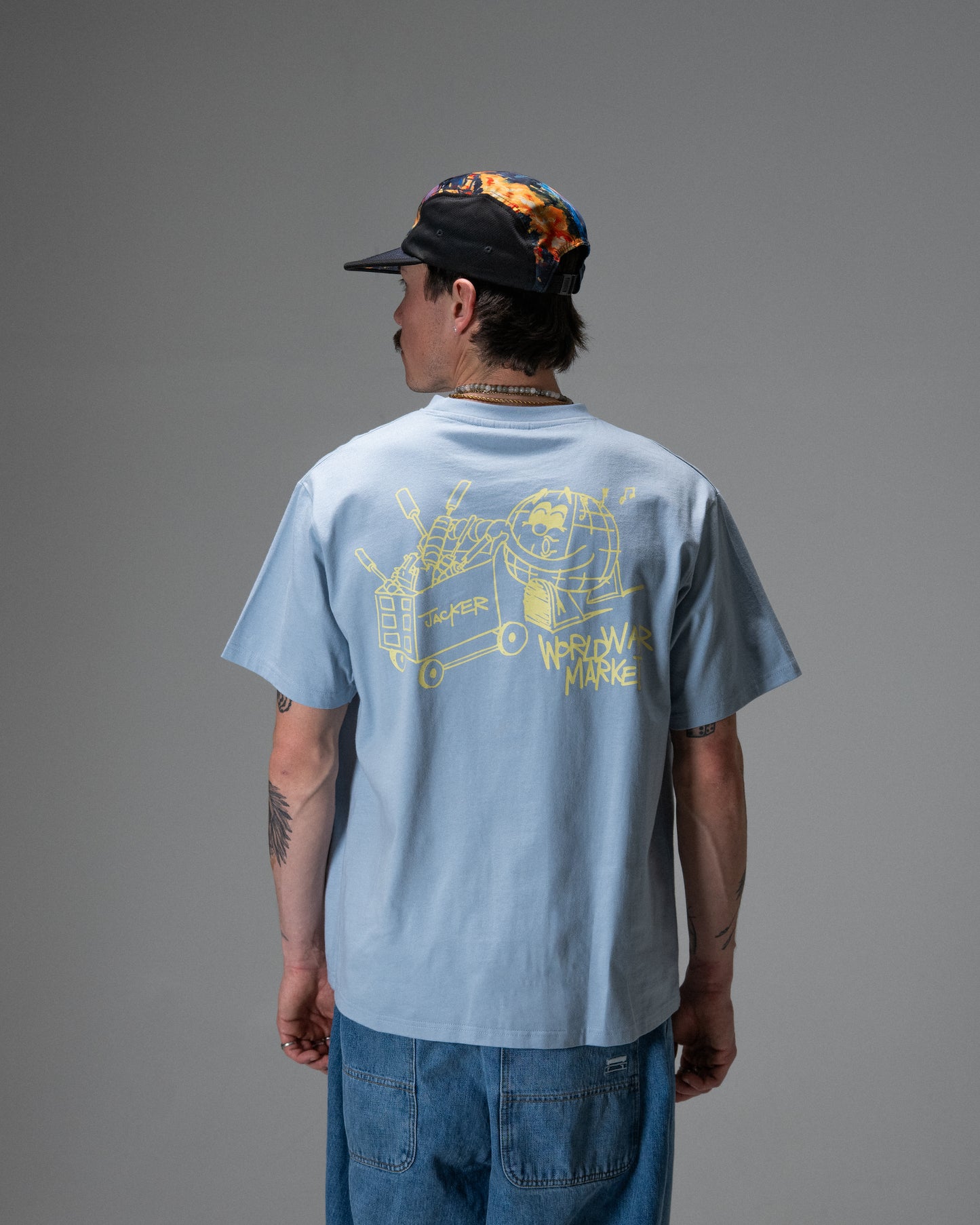 WORLD WAR MARKET T-SHIRT BLUE