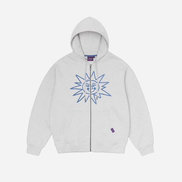 Etrarium 静寂と青Knit Zip Hoodie GRAY/WHITE New Arrival 1月25日(土)発売 - - #graphpaper - AZUMA Terry