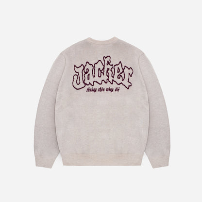 ZHOU KNIT CREWNECK - BEIGE