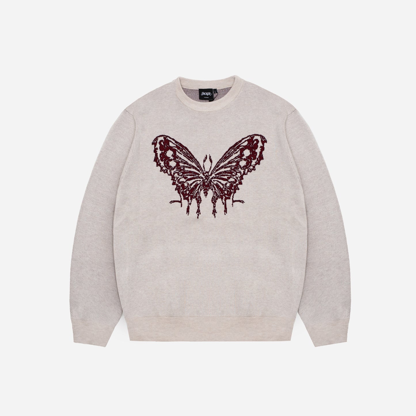 ZHOU KNIT CREWNECK - BEIGE