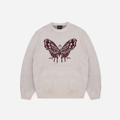 ZHOU KNIT CREWNECK - BEIGE