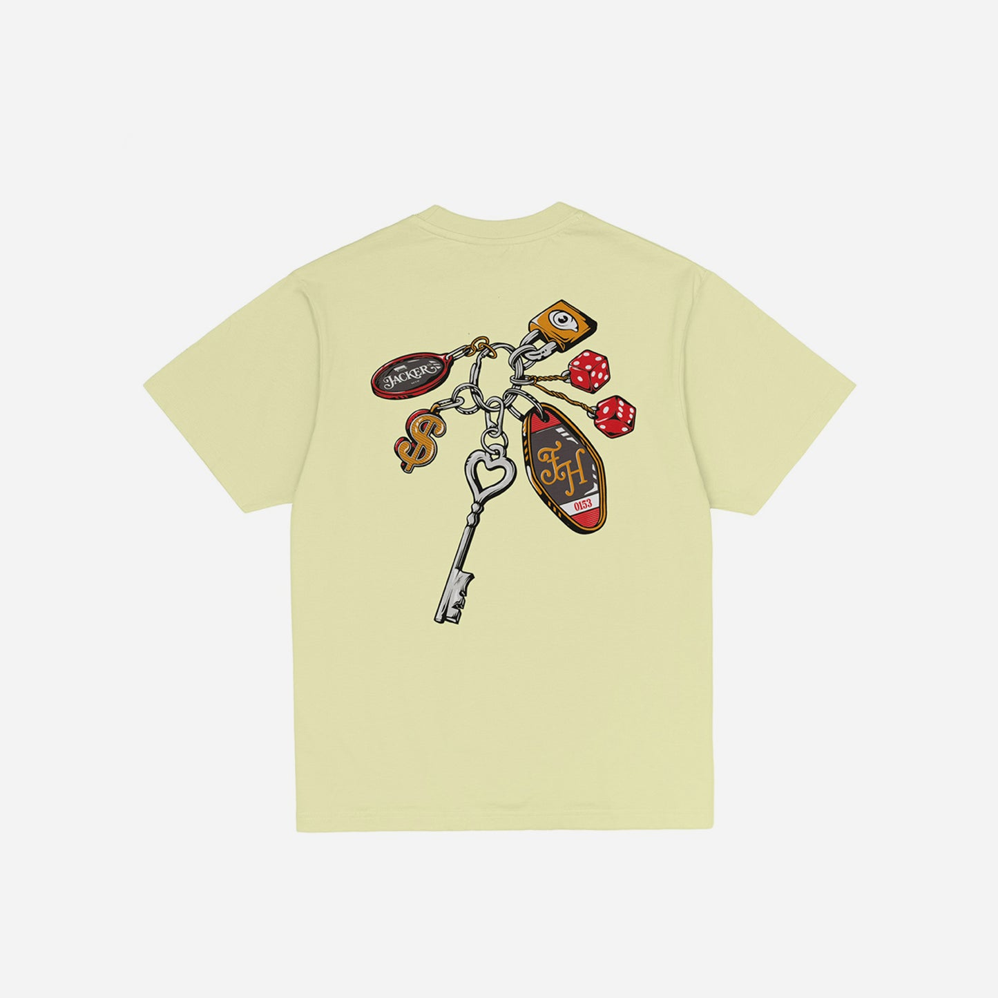 SCHLÜSSELANHÄNGER T-SHIRT - GRÜN