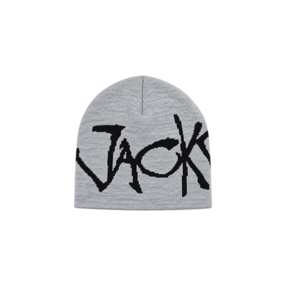 Bonnet Jacker jacquard Knight Writer gris — vue de face