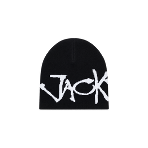 Bonnet Jacker jacquard Knight Writer noir — vue de face