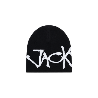 Bonnet Jacker jacquard Knight Writer noir — vue de face