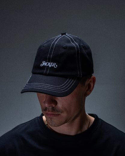 Casquette Jacker Classic Logo noire — produit porté