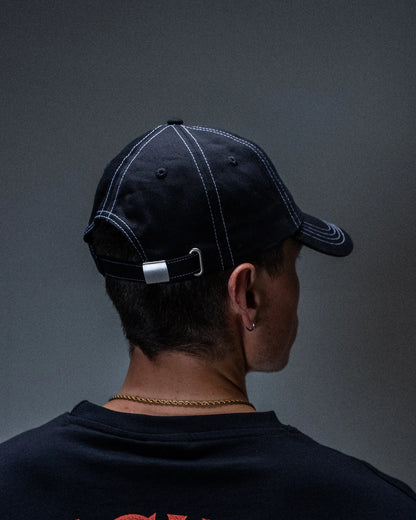 Casquette Jacker Classic Logo noire — produit porté de dos