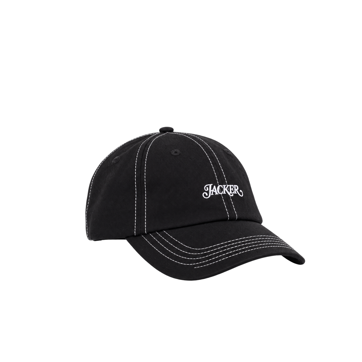 Casquette Jacker Classic Logo noire — vue de face