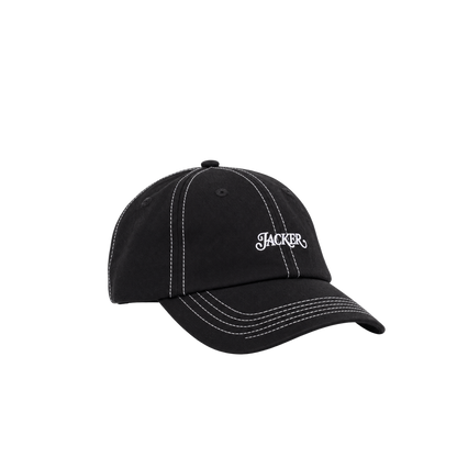Casquette Jacker Classic Logo noire — vue de face