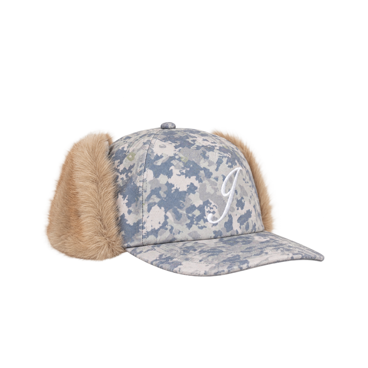 Casquette Jacker Flap Ear Snapback camouflage désert — vue de face