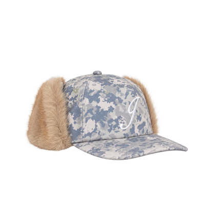 Casquette Jacker Flap Ear Snapback camouflage désert — vue de face